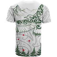 New Zealand Kea Bird T Shirt Maori Tattoo and Silver Fern Green Color LT03 - Polynesian Pride