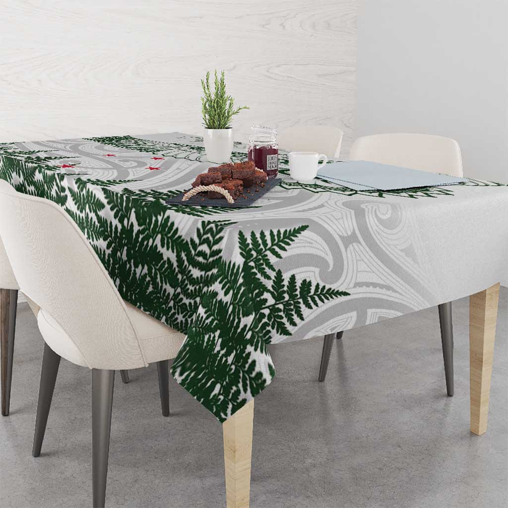 New Zealand Kea Bird Tablecloth Maori Tattoo and Silver Fern Green Color LT03 - Polynesian Pride