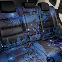 New Zealand Kea Bird Back Car Seat Cover Maori Tattoo and Silver Fern Matariki Style LT03 - Polynesian Pride