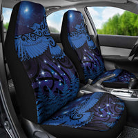 New Zealand Kea Bird Car Seat Cover Maori Tattoo and Silver Fern Matariki Style LT03 - Polynesian Pride