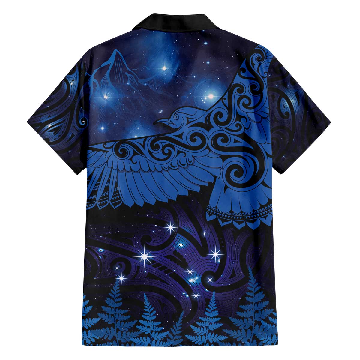 New Zealand Kea Bird Family Matching Puletasi and Hawaiian Shirt Maori Tattoo and Silver Fern Matariki Style LT03 - Polynesian Pride