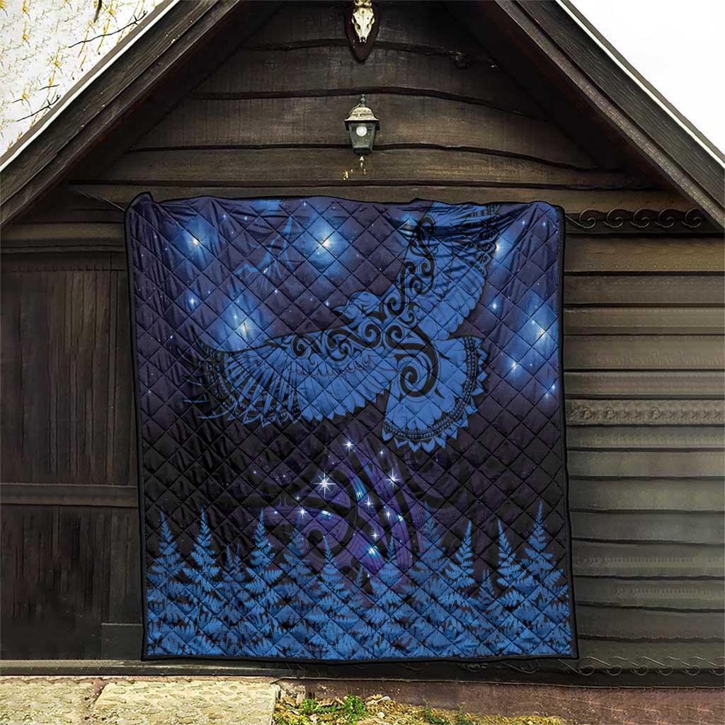 New Zealand Kea Bird Quilt Maori Tattoo and Silver Fern Matariki Style LT03 - Polynesian Pride