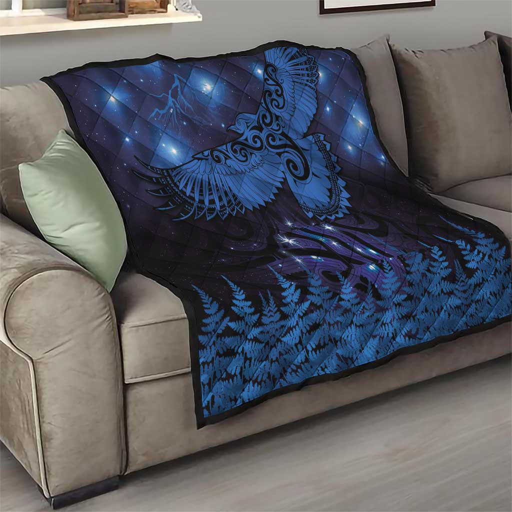 New Zealand Kea Bird Quilt Maori Tattoo and Silver Fern Matariki Style LT03 - Polynesian Pride