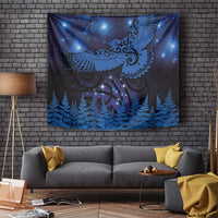 New Zealand Kea Bird Tapestry Maori Tattoo and Silver Fern Matariki Style LT03 - Polynesian Pride