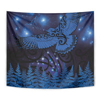 New Zealand Kea Bird Tapestry Maori Tattoo and Silver Fern Matariki Style LT03 - Polynesian Pride