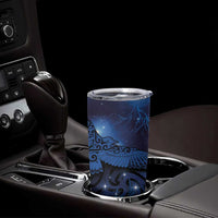 New Zealand Kea Bird Tumbler Cup Maori Tattoo and Silver Fern Matariki Style LT03 - Polynesian Pride
