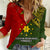 Custom Papua New Guinea Eastern Highlands Province Women Casual Shirt PNG Birds Of Paradise Polynesian Arty Style LT03 Female Green - Polynesian Pride