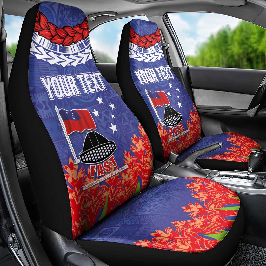 FAST Party Samoa Car Seat Cover Ula Fala Teuila Polynesian Tapa Pattern LT03 - Polynesian Pride