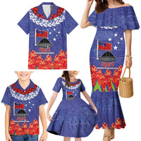 FAST Party Samoa Family Matching Mermaid Dress and Hawaiian Shirt Ula Fala Teuila Polynesian Tapa Pattern LT03 - Polynesian Pride