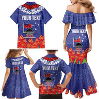 FAST Party Samoa Family Matching Mermaid Dress and Hawaiian Shirt Ula Fala Teuila Polynesian Tapa Pattern LT03 - Polynesian Pride
