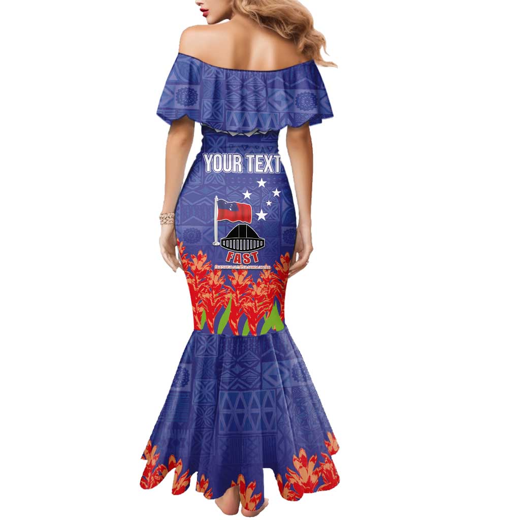 FAST Party Samoa Family Matching Mermaid Dress and Hawaiian Shirt Ula Fala Teuila Polynesian Tapa Pattern LT03 - Polynesian Pride
