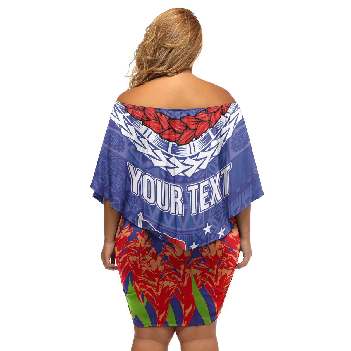 FAST Party Samoa Family Matching Off Shoulder Short Dress and Hawaiian Shirt Ula Fala Teuila Polynesian Tapa Pattern LT03 - Polynesian Pride