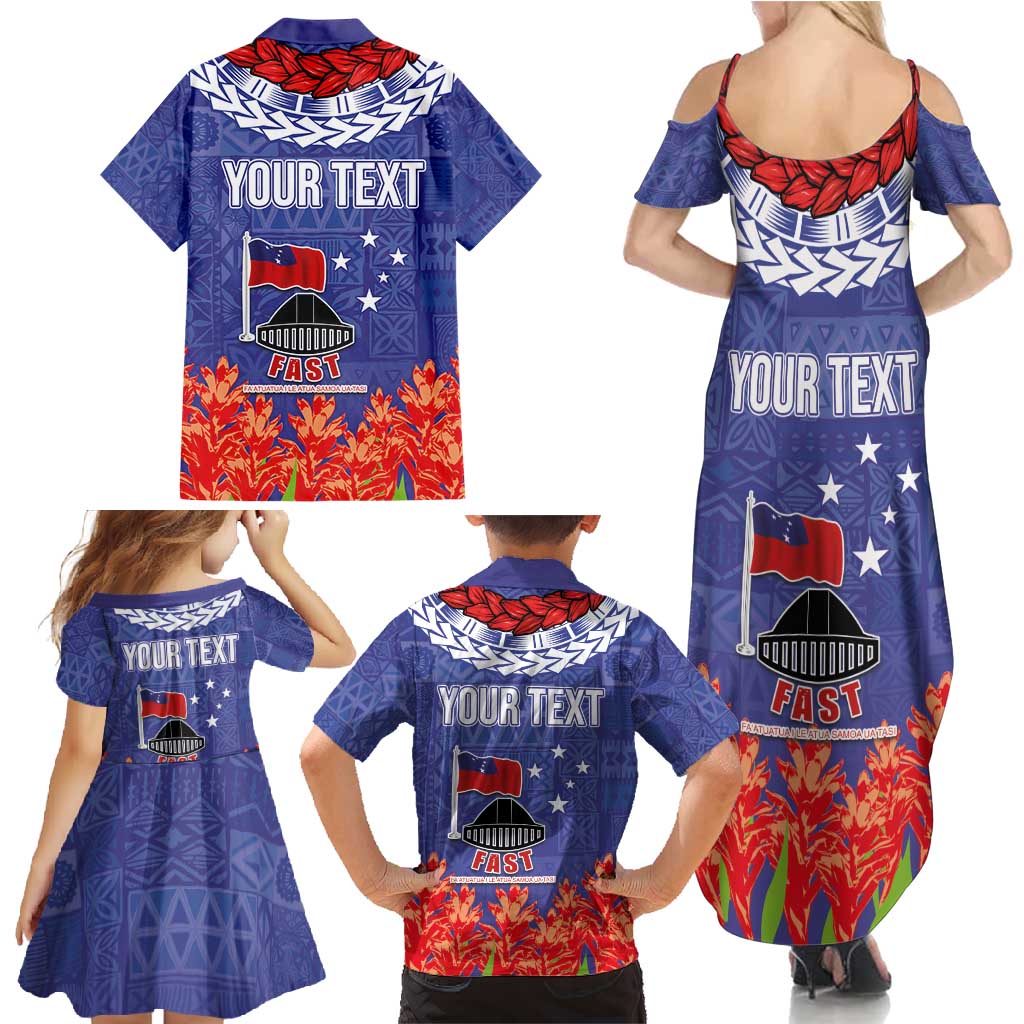 FAST Party Samoa Family Matching Summer Maxi Dress and Hawaiian Shirt Ula Fala Teuila Polynesian Tapa Pattern LT03 - Polynesian Pride