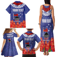 FAST Party Samoa Family Matching Tank Maxi Dress and Hawaiian Shirt Ula Fala Teuila Polynesian Tapa Pattern LT03 - Polynesian Pride