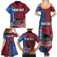 CHOGM FAST Samoa 2024 Family Matching Summer Maxi Dress and Hawaiian Shirt Samoan Tapa Tribal and Ornament Pattern with Hibiscus LT03 - Polynesian Pride