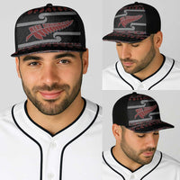 New Zealand Christmas Baseball Net Cap Meri Kirihimete Silver Fern Knit Style Red Color LT03 - Polynesian Pride