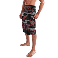 New Zealand Christmas Lavalava Meri Kirihimete Silver Fern Knit Style Red Color LT03 - Polynesian Pride