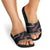 New Zealand Christmas Slide Sandals Meri Kirihimete Silver Fern Knit Style Red Color - Polynesian Pride