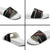 New Zealand Christmas Slide Sandals Meri Kirihimete Silver Fern Knit Style Red Color - Polynesian Pride