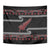 New Zealand Christmas Tapestry Meri Kirihimete Silver Fern Knit Style Red Color - Polynesian Pride