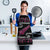New Zealand Christmas Apron Meri Kirihimete Silver Fern Knit Style Pink Color - Polynesian Pride