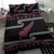 New Zealand Christmas Bedding Set Meri Kirihimete Silver Fern Knit Style Pink Color - Polynesian Pride