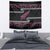 New Zealand Christmas Tapestry Meri Kirihimete Silver Fern Knit Style Pink Color - Polynesian Pride