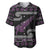 New Zealand Christmas Baseball Jersey Meri Kirihimete Silver Fern Knit Style Purple Color - Polynesian Pride