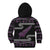New Zealand Christmas Kid Hoodie Meri Kirihimete Silver Fern Knit Style Purple Color - Polynesian Pride