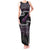 New Zealand Christmas Tank Maxi Dress Meri Kirihimete Silver Fern Knit Style Purple Color - Polynesian Pride