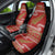 New Zealand Christmas Car Seat Cover Meri Kirihimete Silver Fern Knit Style Green Color - Polynesian Pride