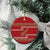 New Zealand Christmas Ceramic Ornament Meri Kirihimete Silver Fern Knit Style Green Color - Polynesian Pride