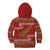 New Zealand Christmas Kid Hoodie Meri Kirihimete Silver Fern Knit Style Green Color - Polynesian Pride