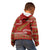 New Zealand Christmas Kid Hoodie Meri Kirihimete Silver Fern Knit Style Green Color - Polynesian Pride