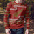 New Zealand Christmas Ugly Christmas Sweater Meri Kirihimete Silver Fern Knit Style Green Color - Polynesian Pride