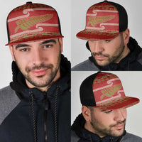 New Zealand Christmas Mesh Trucker Cap Meri Kirihimete Silver Fern Knit Style Green Color LT03 - Polynesian Pride