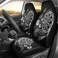 Personalised Niue Darts Masters Car Seat Cover Tribal Hiapo Dartboard - Polynesian Pride