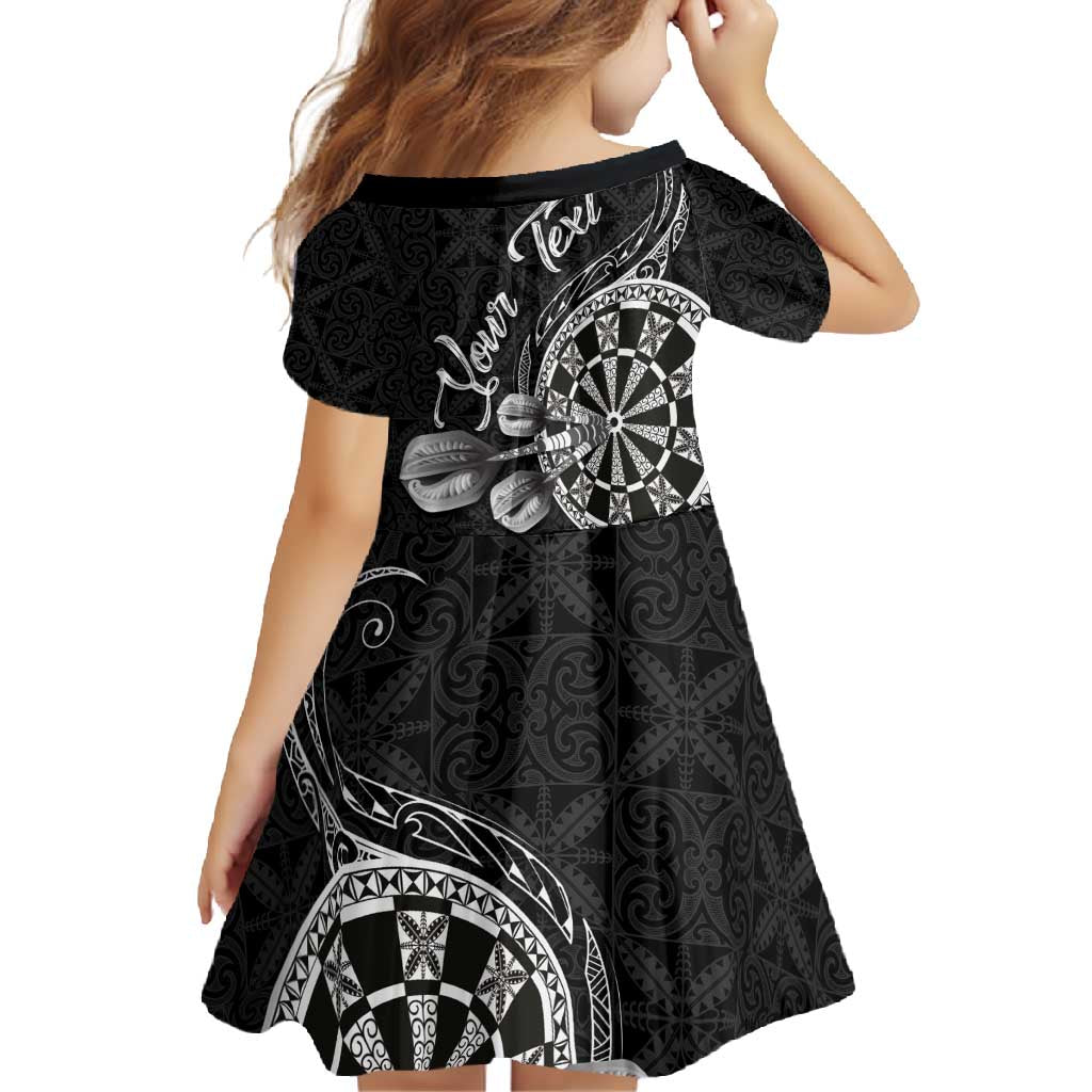 Personalised Niue Darts Masters Family Matching Mermaid Dress and Hawaiian Shirt Tribal Hiapo Dartboard LT03 - Polynesian Pride