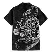 Personalised Niue Darts Masters Family Matching Mermaid Dress and Hawaiian Shirt Tribal Hiapo Dartboard LT03 - Polynesian Pride
