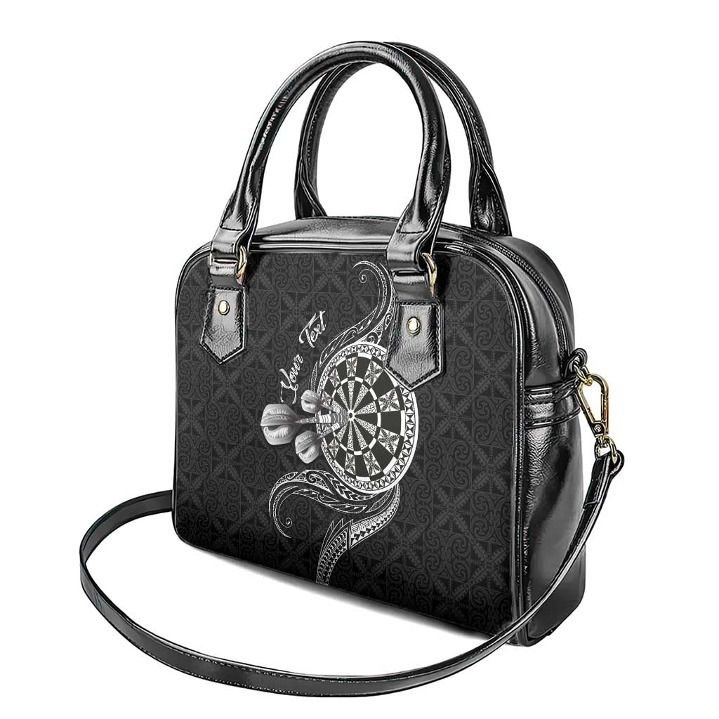 Personalised Niue Darts Masters Shoulder Handbag Tribal Hiapo Dartboard - Polynesian Pride