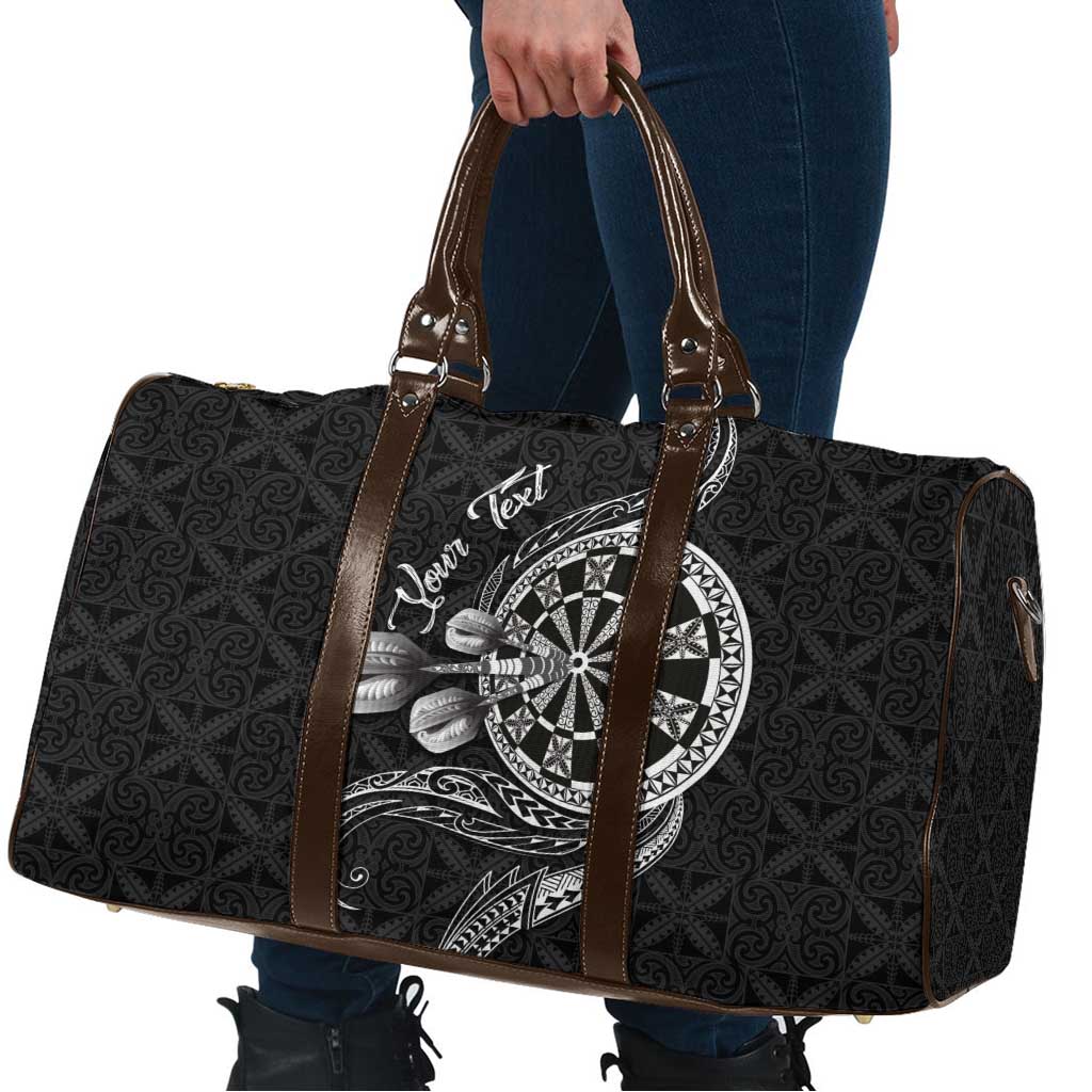 Personalised Niue Darts Masters Travel Bag Tribal Hiapo Dartboard - Polynesian Pride