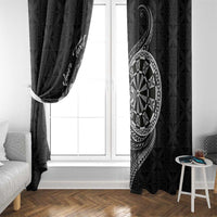 Personalised Niue Darts Masters Window Curtain Tribal Hiapo Dartboard - Polynesian Pride