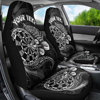 Personalised New Zealand Aotearoa Darts Masters Car Seat Cover Tribal Silver Fern and Ta Moko Dartboard LT03 - Polynesian Pride