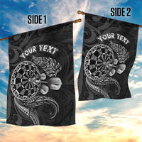 Personalised New Zealand Aotearoa Darts Masters Garden Flag Tribal Silver Fern and Ta Moko Dartboard LT03 - Polynesian Pride