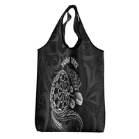 Personalised New Zealand Aotearoa Darts Masters Grocery Bag Tribal Silver Fern and Ta Moko Dartboard LT03 - Polynesian Pride