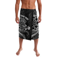 Personalised New Zealand Aotearoa Darts Masters Lavalava Tribal Silver Fern and Ta Moko Dartboard LT03 Black - Polynesian Pride