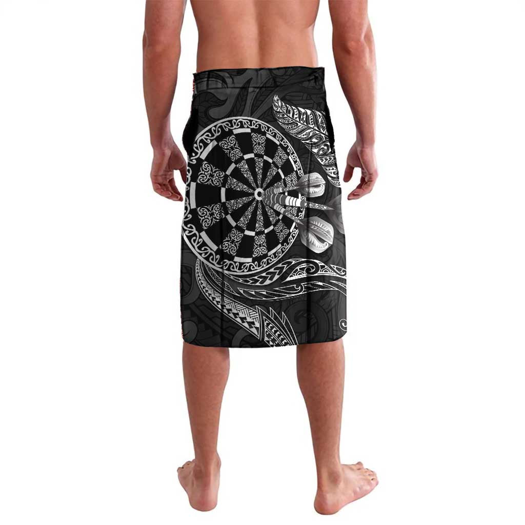 Personalised New Zealand Aotearoa Darts Masters Lavalava Tribal Silver Fern and Ta Moko Dartboard LT03 - Polynesian Pride