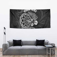 Personalised New Zealand Aotearoa Darts Masters Tapestry Tribal Silver Fern and Ta Moko Dartboard LT03 - Polynesian Pride