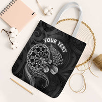 Personalised New Zealand Aotearoa Darts Masters Tote Bag Tribal Silver Fern and Ta Moko Dartboard LT03 White Strap One Size Black - Polynesian Pride