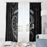 Personalised New Zealand Aotearoa Darts Masters Window Curtain Tribal Silver Fern and Ta Moko Dartboard LT03 - Polynesian Pride